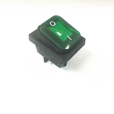 台湾RL防水船型翘板开关带灯16A250V4脚2档