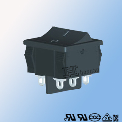 【供应由UL CUL VDE CQC认证的翘板开关RS601F-2020012BB】价格,厂家,图片,电工开关,深圳市宏博轩科技-