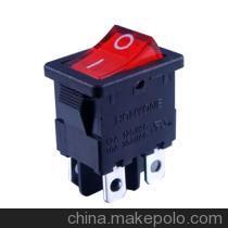 【带灯船型开关,10A/250V船形开关,21*15mm翘板开关】价格,厂家,图片,电工开关,深圳市福田区思至电子销售部-