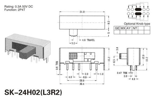 大拔动开关sk 24h02
